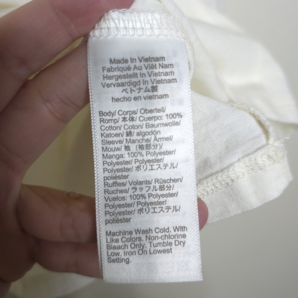 NWT J.Crew Ruffle-Shoulder Top NWT 2X Ivory Plaid Jacquard Bubble Sleeves - Picture 8 of 10